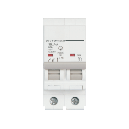 เซอร์กิตเบรกเกอร์ 63 แอมป์ 2 โพล 10KA เซฟ-ที-คัท สมาร์ท รุ่น US สีขาว_0